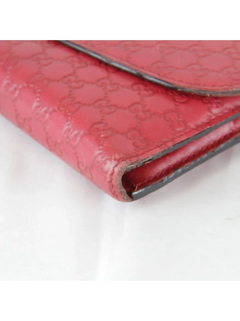 Gucci 0416 Wallet Leather Red - Picture 5 of 10